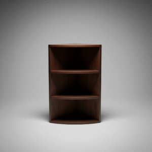 handcrafted teak wood corner table – elegant and space saving design