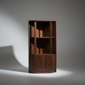handcrafted teak wood corner table – minimalist design for modern and traditional interiors