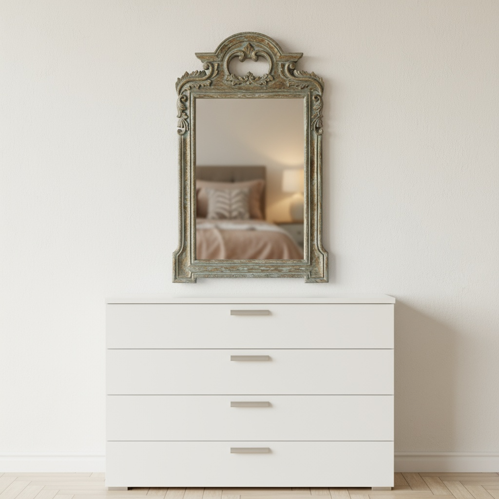 elegant grey & golden carved wooden frame – handcrafted wall art with natural polish elegant grey & golden carved wooden frame – handcrafted wall art with natural polish