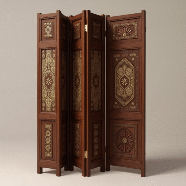 modern wooden room separator – functional art for living and office areas