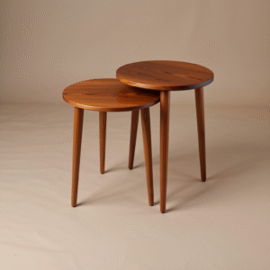 natural sheesham wood tree slice table – multi purpose coffee, side & end table with glossy resin finish