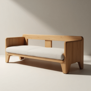 classic teak backrest bench – handcrafted solid teak wood seating for timeless comfort