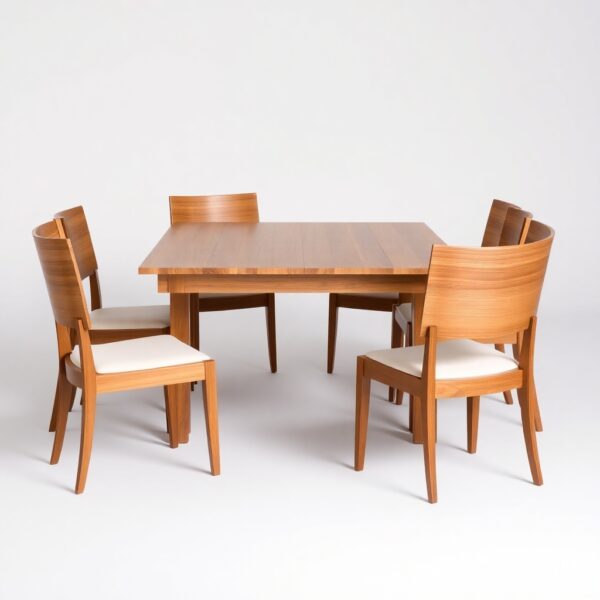 expandable wooden dining table – space saving elegance for modern homes