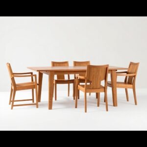 elegant solid wood dining table – handcrafted for timeless dining spaces