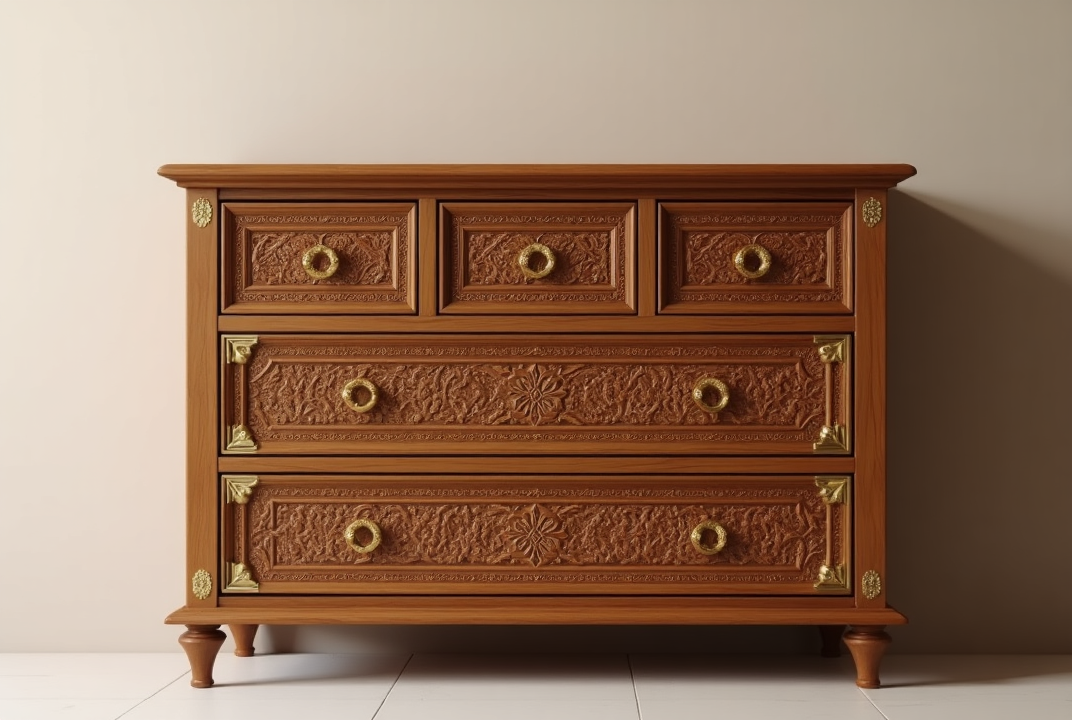 handcrafted teak storage box table – functional wooden art piece