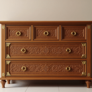 classic teak storage box table – premium handicraft wooden furniture