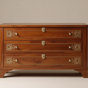 designer teak box table – stylish solid wood furniture for living room