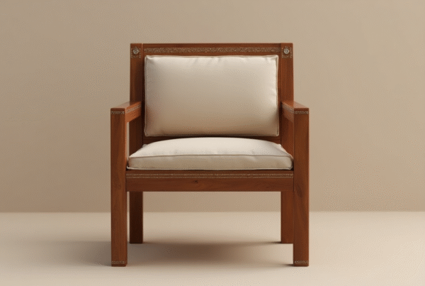 teak wood chair with upholstery – elegant & comfortable wooden seating