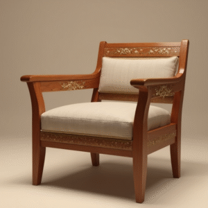 teak wood chair with upholstery – elegant & good comfortable wooden seating