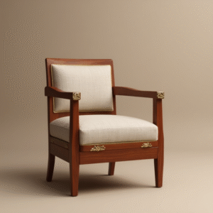 teak wood chair with upholstery – elegant & comfortable wooden seating