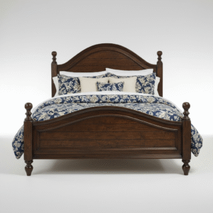 durable hardwood bed – lasting strength with natural wooden beauty