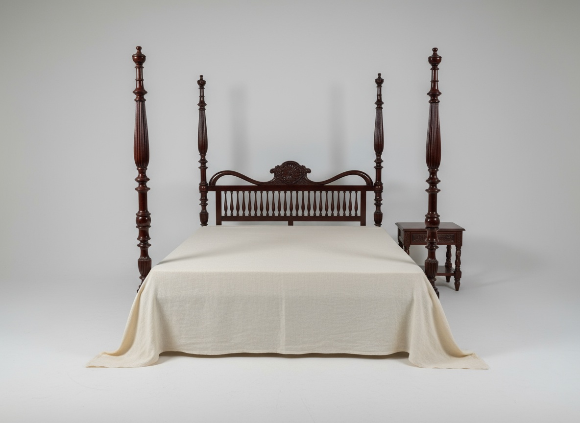 pan curved headboard wooden bed – handcrafted elegance for modern bedrooms