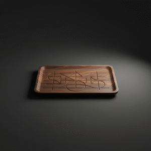 chakor wooden tray – strong, durable, and stylish solid wood serving tray