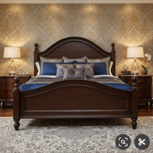 minimalist solid wood bed – designed for everyday comfort and timeless appeal