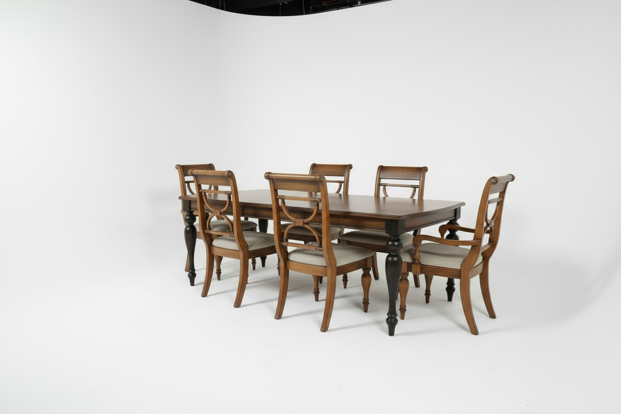 extendable 8 seater dining set with butterfly table & server extendable 8 seater dining set with butterfly table & server